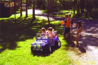 Kids love the campgrounds and playing throughout the property!